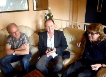Martin Kinch with Bev Bevan and Trevor Burton